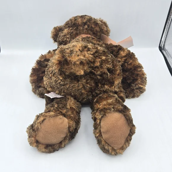 Gund Very Soft Cuddly 12.5” Teddy Bear BENSON Plush Stuffed Animal W/ Bow & Tags - Picture 10 of 13